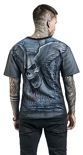 Oferta Flash Spiral - Thrash Metal - Camiseta con Estampado Completo -