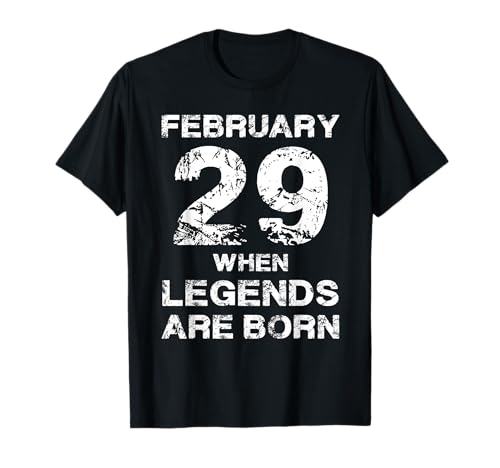 Consigue ahora Cumpleaños 29 febrero Camiseta Regalos Ofertas 2025 | regaloscumple.com