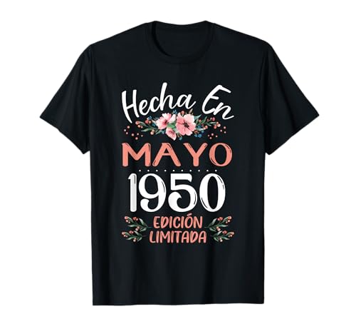Comprar Hecha En Mayo Promoción 1950 Mujer Regalo 74 Años Cumpleaños Camiseta Rebajas 2024 | regaloscumple.com
