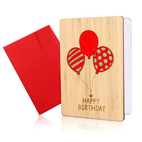 Consigue ahora Tarjeta Felicitación Tarjeta Felicitación Madera Tarjetas Cumpleaños Tarjetas Hechas a Mano con Bambú Real Con Sobres Feliz Cumpleaños Promoción Mejores Ideas Únicas para Regalos Top Precio 2024 | regaloscumple.com
