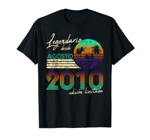 Consigue ahora Cumpleaños Hombre Ideas para regalar Regalos Legendario Desde Agosto 2010 Camiseta Top Precio 2023 | regaloscumple.com