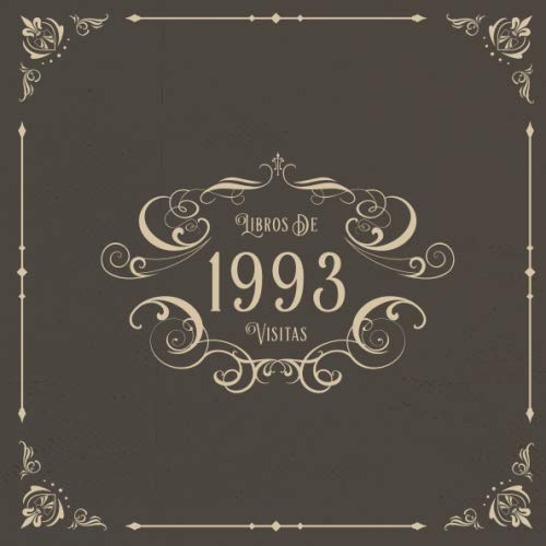 Comprar 1993 Libros Regalos Visitas: Libros visitas para fiestas cumpleaños estilo vintage para que la familia y los amigos inserten saludos y mensajes | 100 páginas Ofertas 2024 | regaloscumple.com