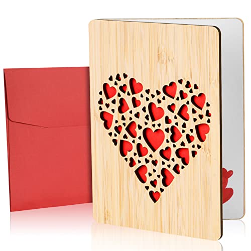 Comprar Vicloon Tarjeta Felicitación Madera Tarjeta Regalos Madera con Corazón Tarjeta Felicitación Hecha a Mano Tarjetas Regalo con Sobres Tarjeta Felicitación para Cumpleaños Bodas y San Valentín -A Ofertas 2024 | regaloscumple.com