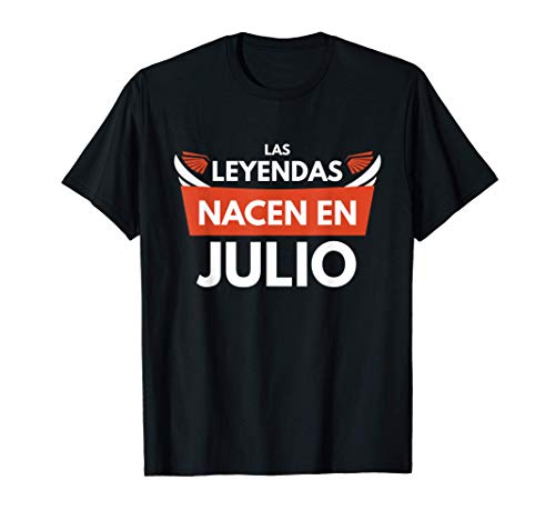 Comprar Las leyendas nacen en Julio Navidad Regalo cumpleaños Camiseta Rebajas 2023 | regaloscumple.com