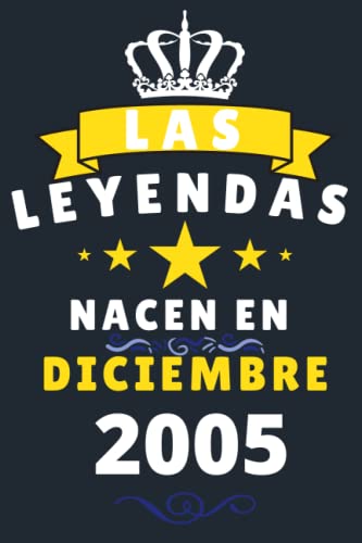 Comprar Las leyendas Nacen En Diciembre 2005: Cuaderno notas cumpleaños Promoción 15 años para mujer hombre Diario para regalo cumpleaños ideal para abuelos padres madres Ofertas 2025 | regaloscumple.com
