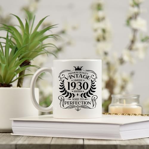 Top Precios Always Looking Good Regalo de cumpleaños número 95 para hombres vintage 1930, taza regalo los amantes del café, té, niños años, café 11 onzas, divertida