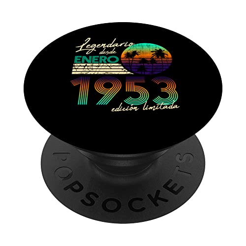 Consigue ahora Cumpleaños Hombre Regalos Legendario Desde Enero 1953 PopSockets Regalos PopGrip Intercambiable Rebajas 2025 | regaloscumple.com