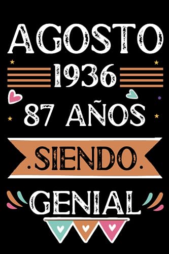 Consigue ahora CUADERNO Agosto 1936 87 Años Siendo Promoción Genial: Libro visitas cuaderno 110 páginas felicitaciones idea regalo regalo Para la esposa novia mujer La madre Rebajas 2024 | regaloscumple.com