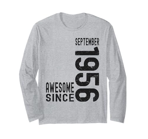 Comprar Impresionante Desde Septiembre 1956 Ideas para regalar Nacido En 1956 Septiembre Cumpleaños Manga Larga Top Precio 2025 | regaloscumple.com