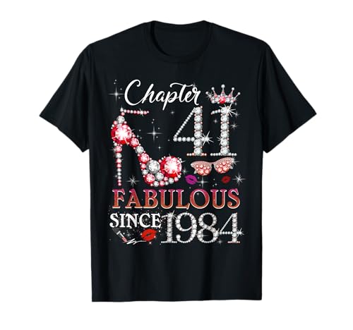 Comprar Womens Chapter 41 Fabulous Since 1984 41st Birthday Queen Regalos Camiseta Ofertas 2025 | regaloscumple.com