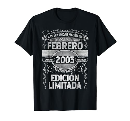 Oferta Las nacen Febrero - Años Camiseta
