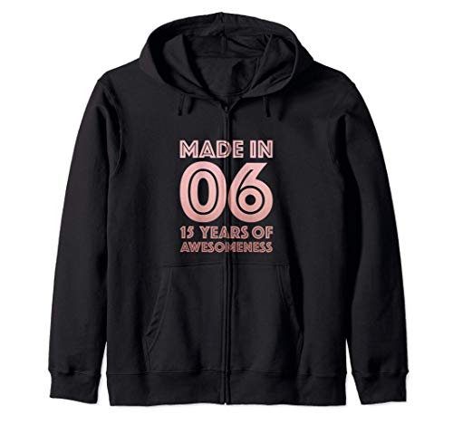 Comprar Camisa 15 años edad para niñas Regalo 15 años Catálogo 2006 Sudadera con Capucha Rebajas 2025 | regaloscumple.com