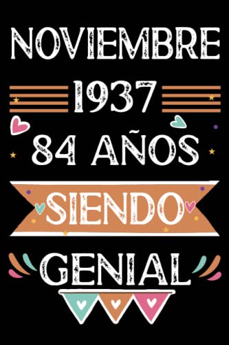 Comprar CUADERNO Noviembre 1937 84 Años Siendo Genial: BlackFriday 84 años. Libro visitas cuaderno 110 páginas felicitaciones idea regalo regalo Para la esposa novia mujer La madre Rebajas 2025 | regaloscumple.com