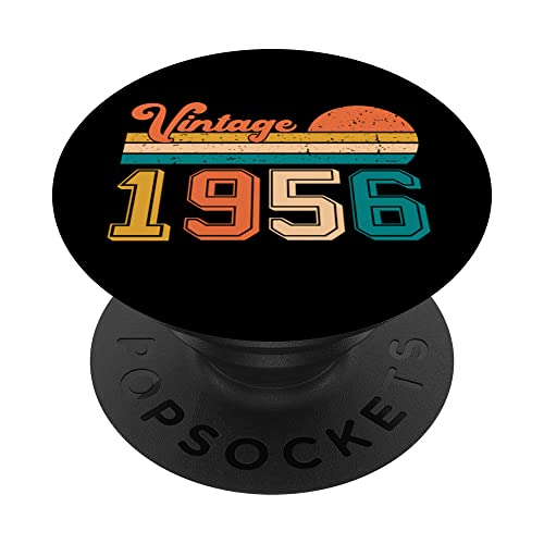 Consigue ahora Born In 1956 - Camiseta cumpleaños retro vintage 66 cumpleaños Cumpleaños PopSockets PopGrip Intercambiable Rebajas 2025 | regaloscumple.com