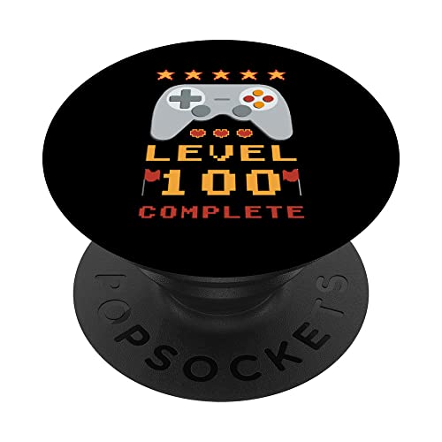 Consigue ahora Cumpleaños 100 Nivel 100 Completo Ideas para regalar PopSockets PopGrip Intercambiable Ofertas 2025 | regaloscumple.com