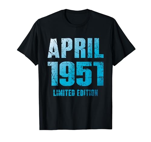 Consigue ahora 72 Promoción Cumpleaños Hombre 72 Años Edición Limitada Abril 1951 Camiseta Ofertas 2024 | regaloscumple.com