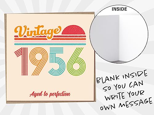 Comprar en Amazon Mug Monster Tarjeta   cumpleaños número 67 – Vintage 1956 Aged to Perfection  divertida tarjeta   felicitación para hombres y mujeres  tarjetas   cumpleaños para mujeres  tarjetas   cumpleaños