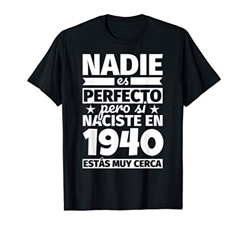 Consigue ahora 1940 cumpleaños Promoción divertido regalo cumpleaños Camiseta Ofertas 2024 | regaloscumple.com