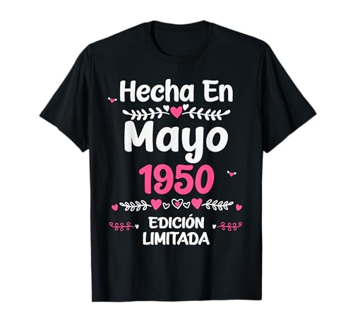 Consigue ahora 73 Navidad Años Regalo Cumpleaños 1950 Mujer 73 Años Mayo Camiseta Rebajas 2024 | regaloscumple.com