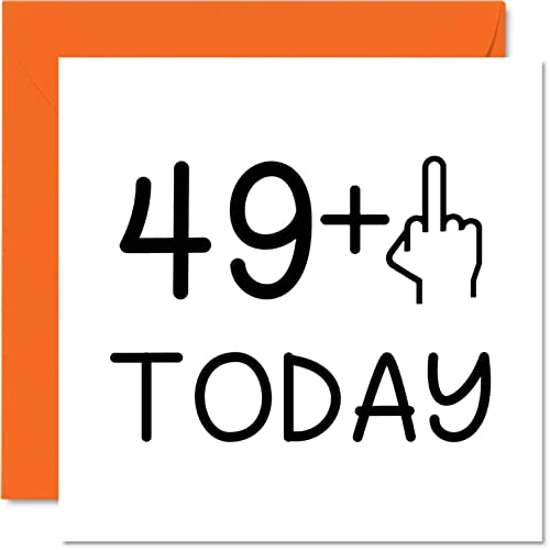 Comprar Tarjeta Promoción cumpleaños 50 divertida para mujeres novedosa con el dedo medio tarjetas cumpleaños groseras para hombres tarjetas felicitación cumpleaños 145 mm x 145 mm tarjetas bromas Top Precio 2024 | regaloscumple.com