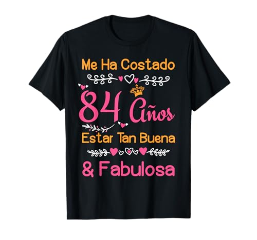 Consigue ahora 84 Años Regalo Cumpleaños Cumpleaños Fabulosa Mujer 1939 84 Años Camiseta Top Precio 2024 | regaloscumple.com