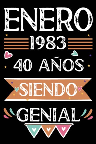 Consigue ahora CUADERNO Enero 1983 40 Años Siendo Genial: Libro visitas cuaderno Cumpleaños 110 páginas felicitaciones idea regalo regalo Para la esposa novia mujer La madre Ofertas 2024 | regaloscumple.com