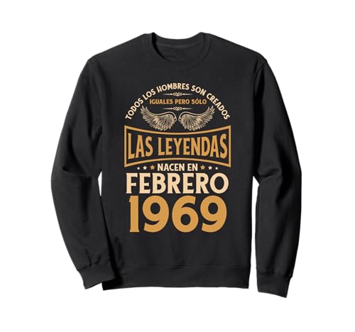 Comprar Cumpleaños Hombre Regalos Las Leyendas Febrero 1969 Sudadera Catálogo Rebajas 2023 | regaloscumple.com