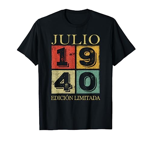 Comprar 83 Años Cumpleaños 1940 Hombre 83 Julio Ideas para regalar Edición Limitada Camiseta Top Precio 2024 | regaloscumple.com