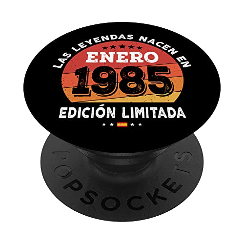 Consigue ahora Las Leyendas Cumpleaños nacen en Enero 1985 - Regalo 37 años PopSockets PopGrip Intercambiable Rebajas 2024 | regaloscumple.com