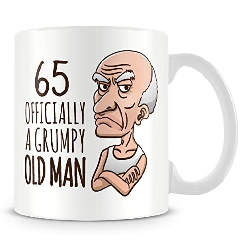 Consigue ahora Taza regalo cumpleaños 65 BlackFriday - Grumpy Old Man Top Precio 2023 | regaloscumple.com
