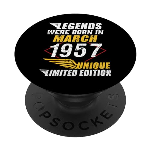 Consigue ahora Cumpleaños Promoción Marzo 1957 Edición Limitada Regalo March 1957 PopSockets PopGrip Intercambiable Top Precio 2024 | regaloscumple.com