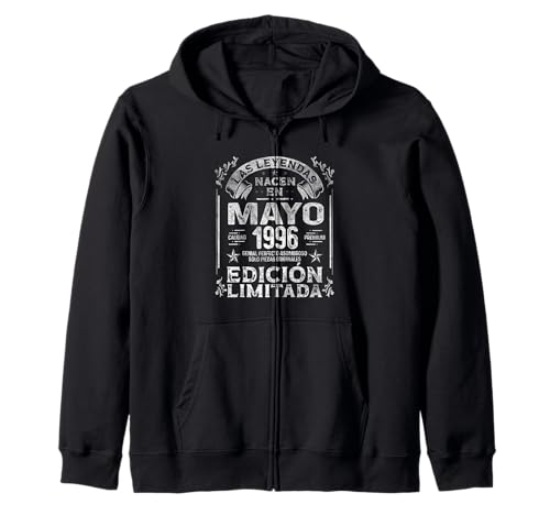Comprar Las Leyendas nacen en Mayo 1996 - 29 Años Cumpleaños Cumpleaños Sudadera con Capucha Rebajas 2025 | regaloscumple.com