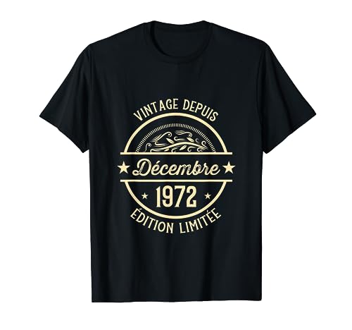 Consigue ahora Regalo Cumpleaños Vintage Desde Nacidas en diciembre 1972 Ideas para regalar Camiseta Ofertas 2025 | regaloscumple.com