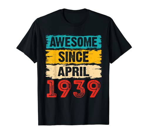 Consigue ahora Regalos cumpleaños 84 años impresionantes desde abril Promoción 1939 Camiseta Top Precio 2023 | regaloscumple.com