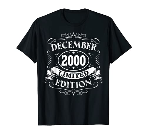 Comprar Diciembre 2000 Ideas para regalar Edición Limitada Regalo Nacido En Diciembre 2000 Camiseta Ofertas 2025 | regaloscumple.com