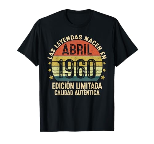Comprar Las Leyendas Nacen En Ideas para regalar Abril 1960 65 Años Regalo Hombre Camiseta Ofertas 2024 | regaloscumple.com
