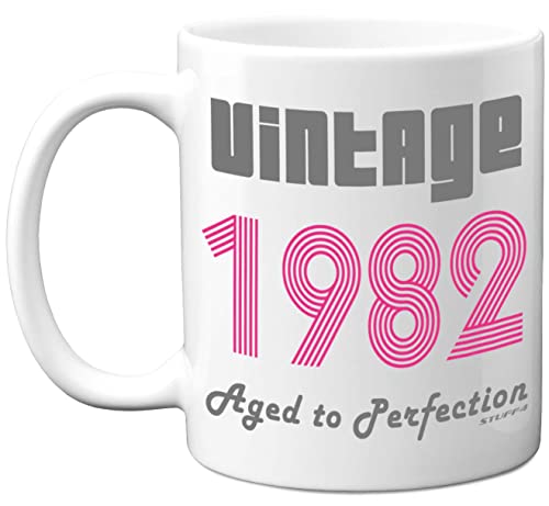 Comprar Stuff4 Regalos cumpleaños número 41 para mujeres y hombres taza café vintage rosa 1982 tazas cerámica 11 onzas aptas para lavavajillas Catálogo taza alta calidad taza mejor amigo para Rebajas 2025 | regaloscumple.com