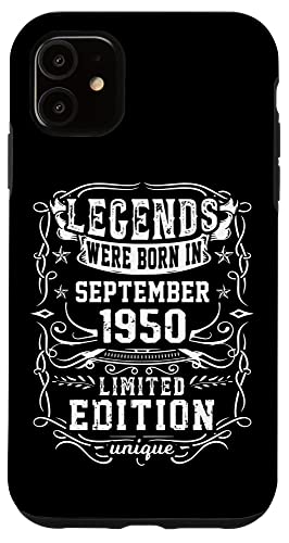 Consigue Navidad ahora Carcasa para iPhone 11 Cumpleaños Septiembre 1950 Edición Limitada Regalo Vintage Rebajas 2025 | regaloscumple.com