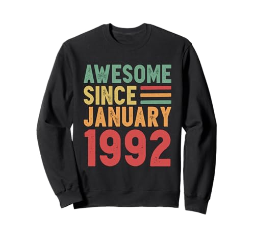 Consigue ahora Impresionante regalo 40 cumpleaños Promoción desde enero 1992 Sudadera Ofertas 2024 | regaloscumple.com
