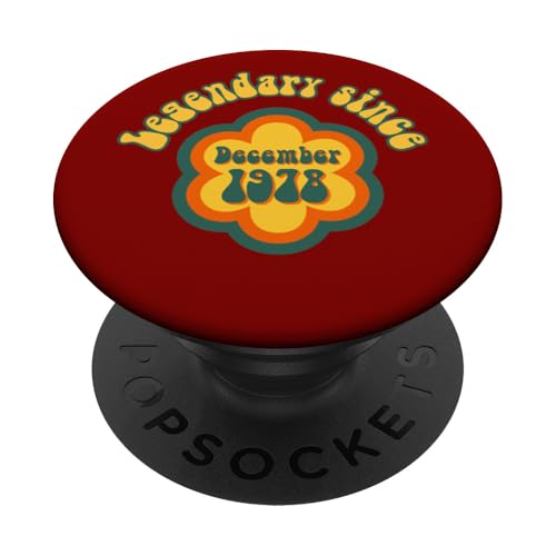 Consigue Ideas para regalar ahora Nacido en Diciembre 1978 Cumpleaños Legendario desde 1978 PopSockets PopGrip Intercambiable Ofertas 2024 | regaloscumple.com