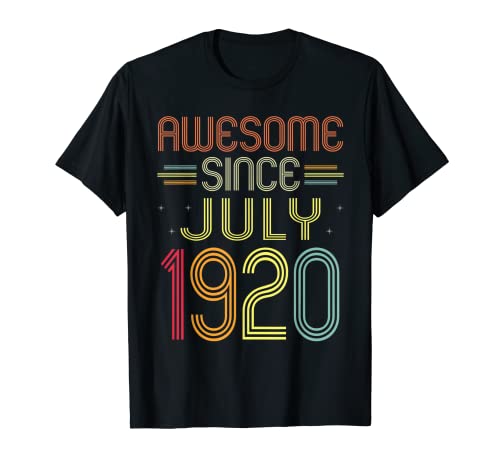 Consigue ahora Regalos cumpleaños número 102 impresionantes desde julio 1920 Catálogo 102 años Camiseta Top Precio 2024 | regaloscumple.com
