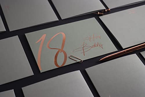 Oferta Flash Tarjeta cumpleaños Happy 18 Tarjeta 18 con y sello