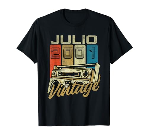 Consigue ahora Julio 2001 Vintage - Navidad 23 Años Regalo Cumpleaños Hombre Camiseta Ofertas 2024 | regaloscumple.com