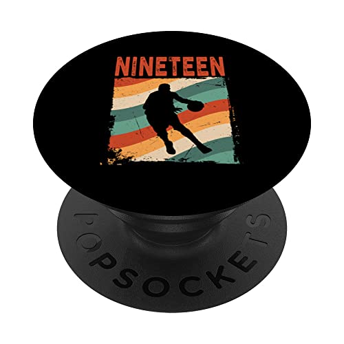 Comprar 19 Cumpleaños Retro Baloncesto 19 Años Niño Chica Navidad PopSockets PopGrip Intercambiable Rebajas 2024 | regaloscumple.com