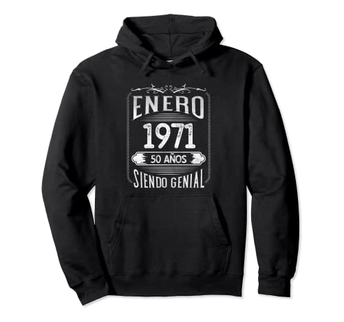 Comprar Nacido En Enero 1971 Catálogo - 50 años Regalo Cumpleaños Hombre Sudadera con Capucha Ofertas 2024 | regaloscumple.com