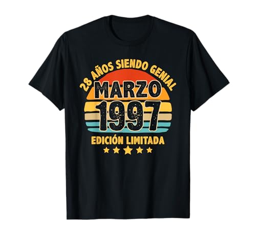 Comprar Marzo 1997 28 Años Hombre Cumpleaños Cumpleaños Regalo Marzo 1997 Camiseta Top Precio 2025 | regaloscumple.com