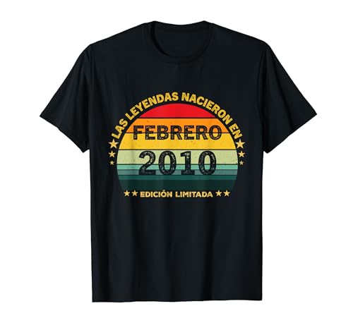 Oferta 14 Cumpleaños Nacido Febrero Camiseta