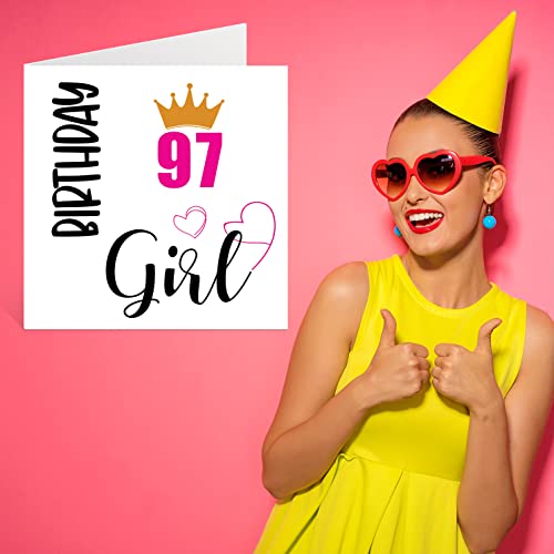 Comprar ahora Cumpleaños mujeres, cumpleaños 97 gran niñera, tía, mm 145 tarjetas regalo y noventa