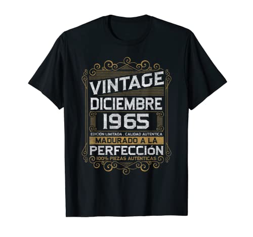 Consigue ahora Diciembre 1965 Vintage Regalo 57 años Cumpleaños Ideas para regalar Hombre Camiseta Top Precio 2024 | regaloscumple.com