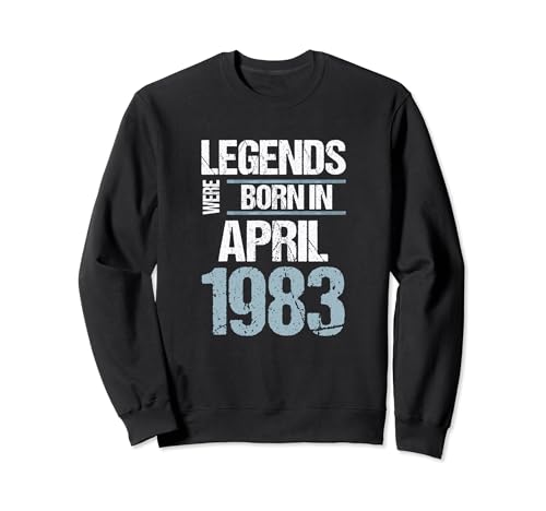 Consigue ahora Las leyendas nacieron en Promoción abril 1983 Cumpleaños Sudadera Rebajas 2024 | regaloscumple.com